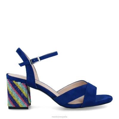 Menbur mujer cremasco 204L328 zapato casual elegante azul medio