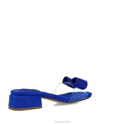 Menbur mujer dorado 204L2943 zapato casual elegante azul medio