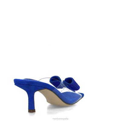 Menbur mujer dorado 204L3442 zapato casual elegante azul medio