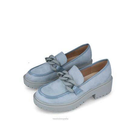 Menbur mujer escudo 204L181 zapato casual elegante azul claro