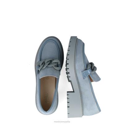 Menbur mujer escudo 204L181 zapato casual elegante azul claro