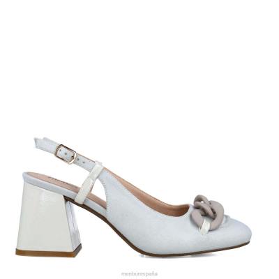 Menbur mujer escudo 204L3465 zapato casual elegante blanco