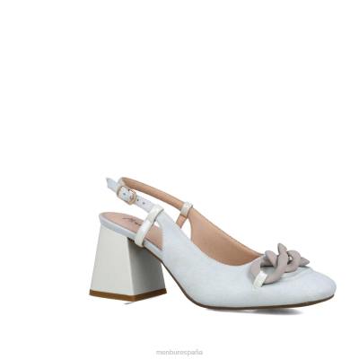 Menbur mujer escudo 204L3465 zapato casual elegante blanco