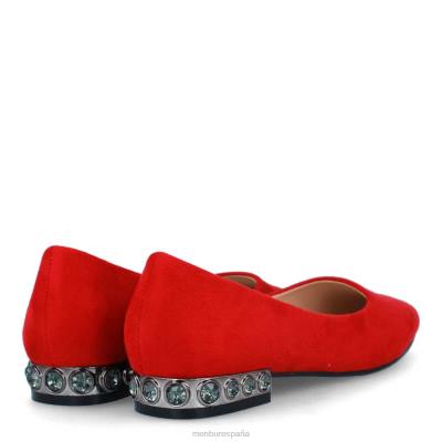 Menbur mujer estela 204L3388 zapato casual elegante rojo