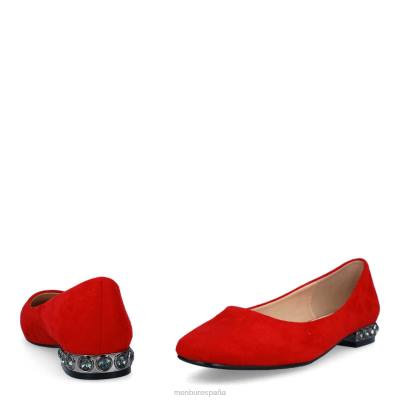 Menbur mujer estela 204L3388 zapato casual elegante rojo