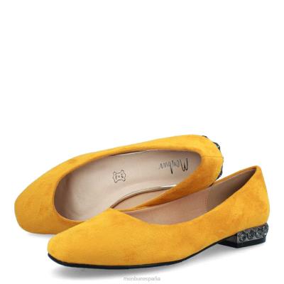 Menbur mujer estela 204L3392 zapato casual elegante amarillo