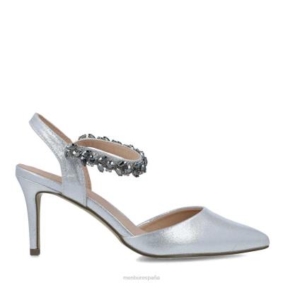 Menbur mujer eunosto 204L3414 zapato casual elegante plata