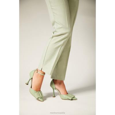 Menbur mujer fornácico 204L2989 zapato casual elegante verde