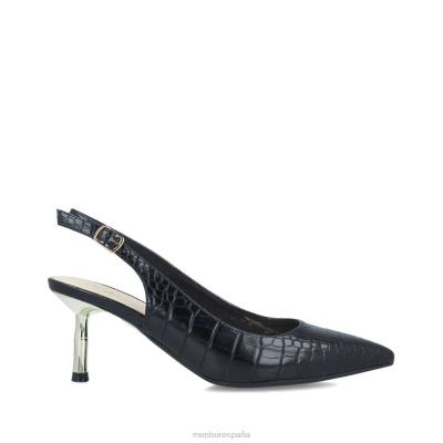 Menbur mujer lacerta 204L188 zapato casual elegante negro