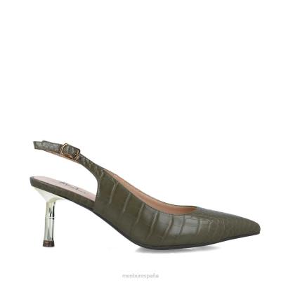 Menbur mujer lacerta 204L2979 zapato casual elegante verde