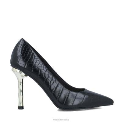 Menbur mujer lacerta 204L2985 zapato casual elegante negro