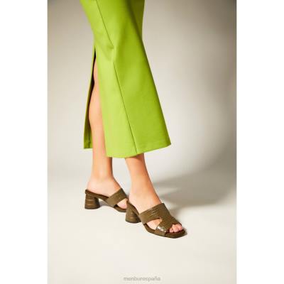 Menbur mujer lacerta 204L2994 zapato casual elegante verde