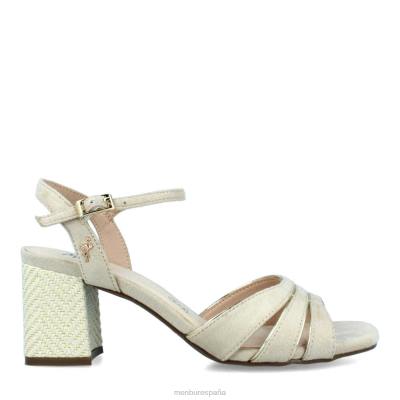 Menbur mujer ligadura 204L264 zapato casual elegante beige