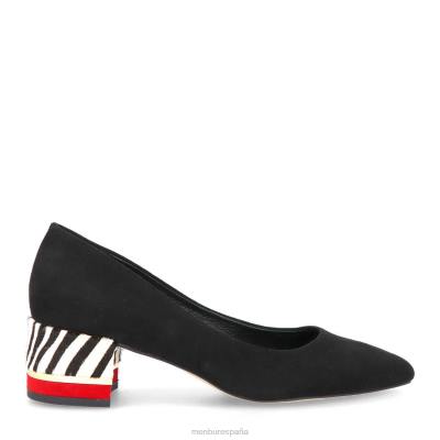 Menbur mujer linduño 204L378 zapato casual elegante negro