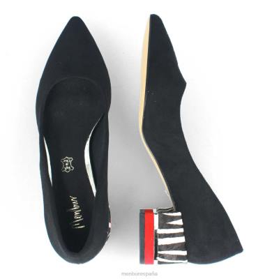 Menbur mujer linduño 204L378 zapato casual elegante negro