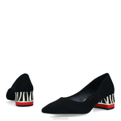 Menbur mujer linduño 204L378 zapato casual elegante negro