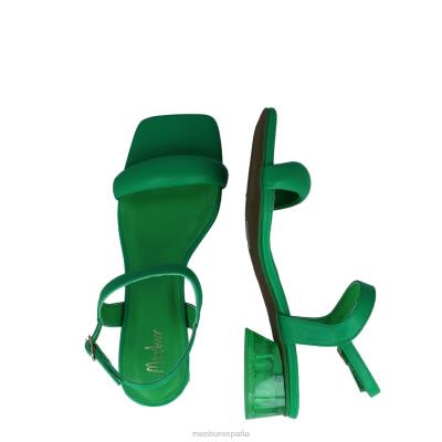 Menbur mujer microscopio 204L175 zapato casual elegante verde