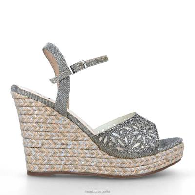 Menbur mujer molinillo 204L295 zapato casual elegante gris