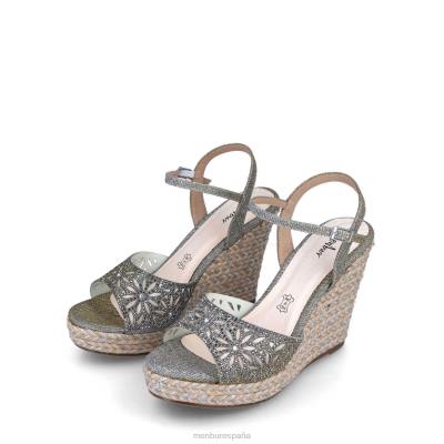 Menbur mujer molinillo 204L295 zapato casual elegante gris