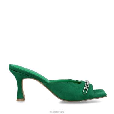 Menbur mujer monoceros 204L2960 zapato casual elegante verde