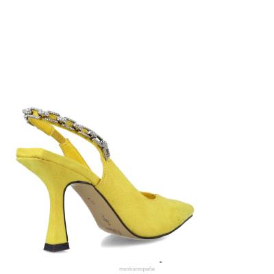 Menbur mujer monoceros 204L3419 zapato casual elegante amarillo