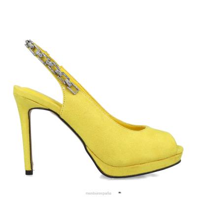 Menbur mujer monoceros 204L3422 zapato casual elegante amarillo