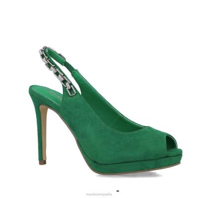 Menbur mujer monoceros 204L3423 zapato casual elegante verde