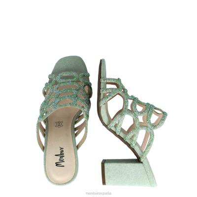 Menbur mujer murata 204L3509 zapato casual elegante verde