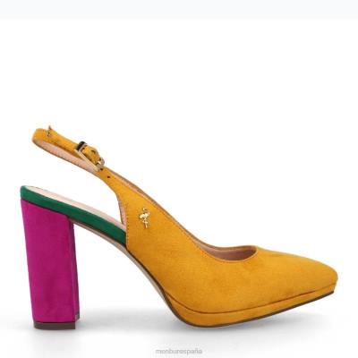 Menbur mujer nacido 204L3207 zapato casual elegante amarillo