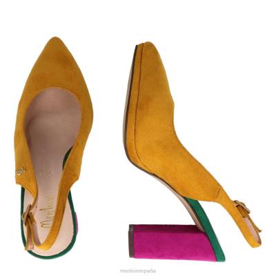 Menbur mujer nacido 204L3207 zapato casual elegante amarillo