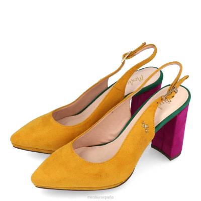 Menbur mujer nacido 204L3207 zapato casual elegante amarillo