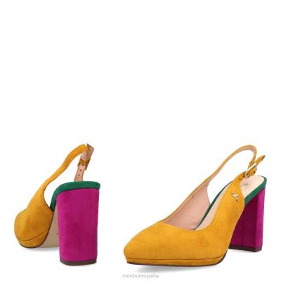 Menbur mujer nacido 204L3207 zapato casual elegante amarillo