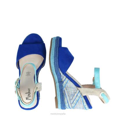 Menbur mujer nardo 204L3078 zapato casual elegante azul medio