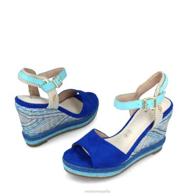 Menbur mujer nardo 204L3078 zapato casual elegante azul medio