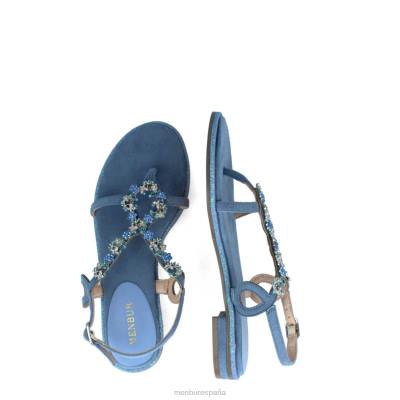 Menbur mujer novarese 204L3074 zapato casual elegante azul claro