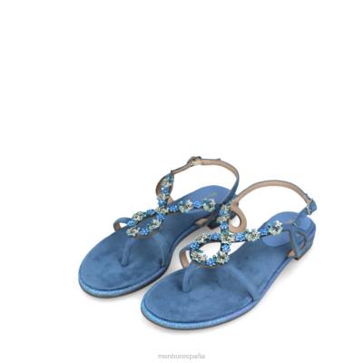 Menbur mujer novarese 204L3074 zapato casual elegante azul claro