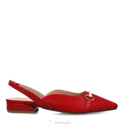 Menbur mujer octanos 204L2947 zapato casual elegante rojo