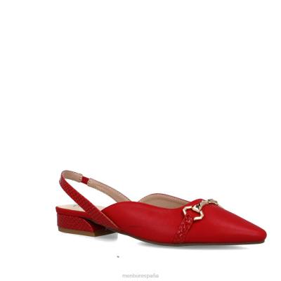 Menbur mujer octanos 204L2947 zapato casual elegante rojo