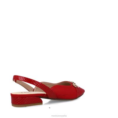 Menbur mujer octanos 204L2947 zapato casual elegante rojo