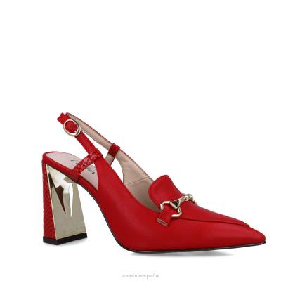 Menbur mujer octanos 204L3458 zapato casual elegante rojo