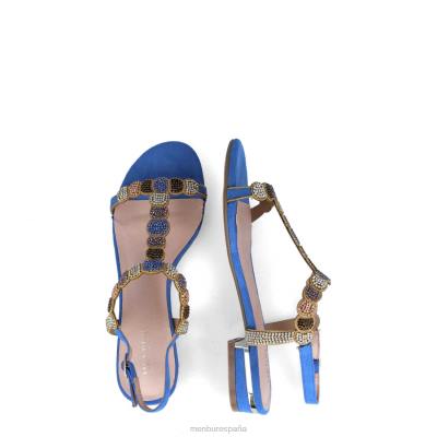 Menbur mujer piedra domba 204L366 zapato casual elegante azul claro