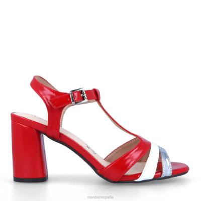 Menbur mujer piloca 204L3247 zapato casual elegante rojo