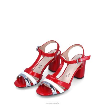 Menbur mujer piloca 204L3247 zapato casual elegante rojo