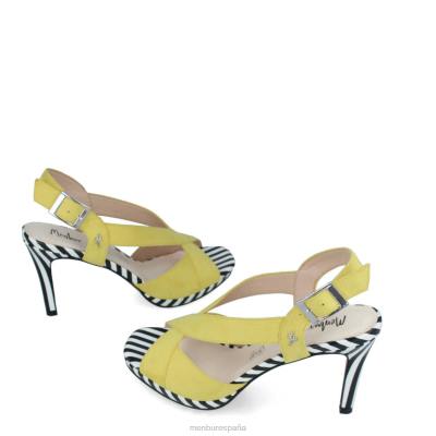 Menbur mujer pregola 204L3105 zapato casual elegante amarillo