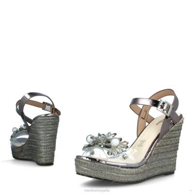 Menbur mujer rebelao 204L3431 zapato casual elegante gris