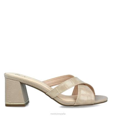 Menbur mujer roccella 204L3554 zapato casual elegante beige