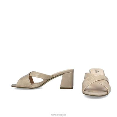 Menbur mujer roccella 204L3554 zapato casual elegante beige