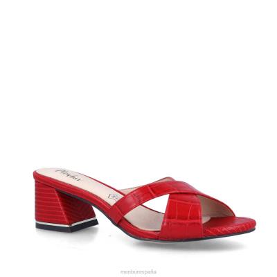 Menbur mujer roccella 204L483 zapato casual elegante rojo