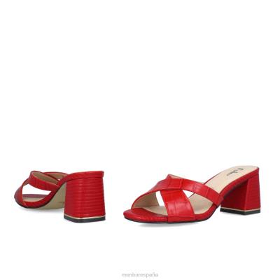 Menbur mujer roccella 204L483 zapato casual elegante rojo