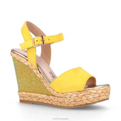 Menbur mujer satrian 204L3616 zapato casual elegante amarillo